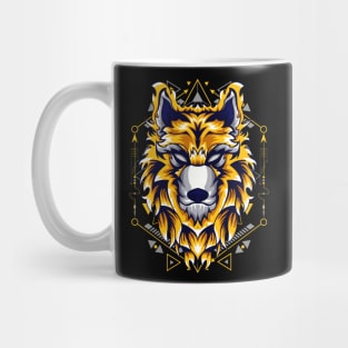 wolf vintage classic retro Mug